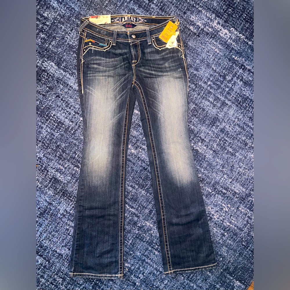Ariat Low Rise Boot Cut Women Jeans 30L Ruby